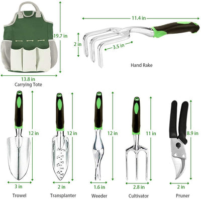 83 Piece Garden Tool Set (Green)