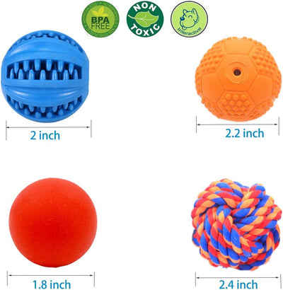 Interactive pet toys with 5 different functions, 4 pack