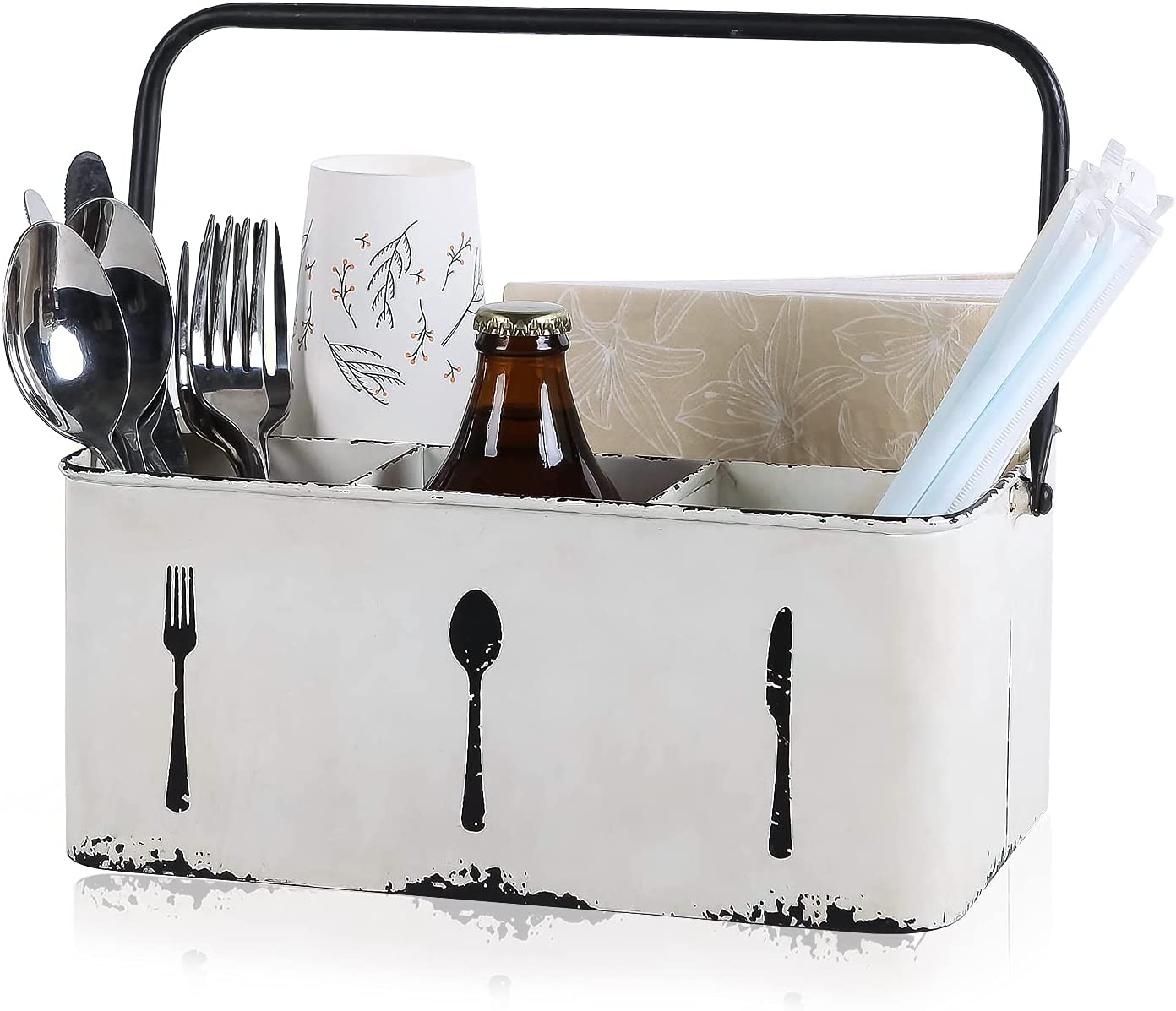 Utensil Box With Napkin Holder