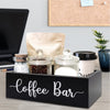 Coffee Bar Wooden Box Coffee Station Holder