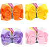 4 large 8-inch hair bows (color B-8 Inch)