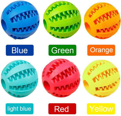 2-Pack Bite Resistant Green And Red Pet Toy Balls