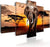 Canvas Print (Elephant at Sunset), Framed 40" W x 20" H