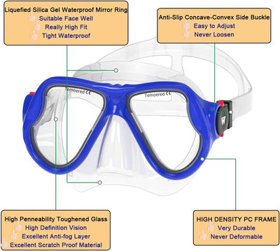 Snorkeling set, (Blue)