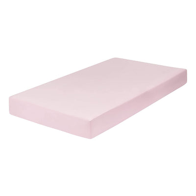 Fitted Microfiber Crib Sheet, Pink Solid