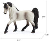 4 pieces of realistic plastic horse toy, mare and foals