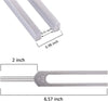 512 Hz tuning fork with silicone hammer and cleaning cloth