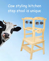 Montessori Learning Step 3 Levels Adjustable Cow Style