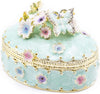 Vintage Style Jewelry Box (Oval Blue)