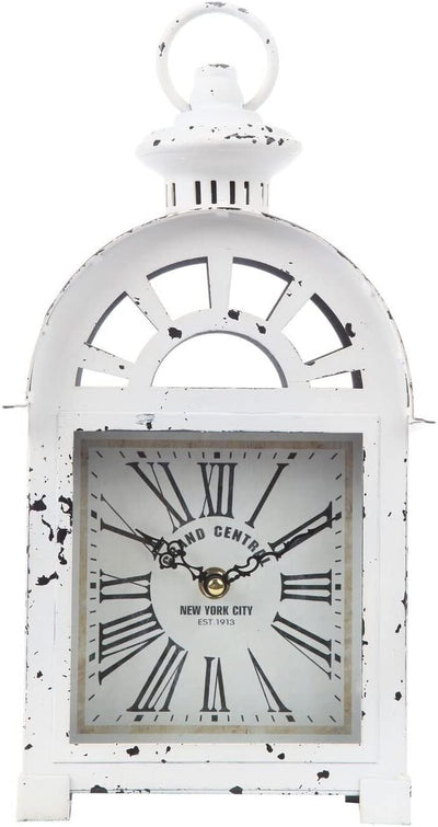 Train Station Style Mantle Clock, (13 3/4" H)