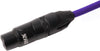 3-Pin Balanced XLR Microphone Cable - Purple (10ft)