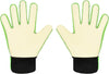 Goalkeeper gloves, with double protection, Green-2, Size 5