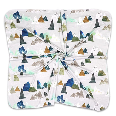 Newborn Sleeping Blanket with Hat, Color: Mountains