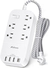 Multiple electrical outlet with 5 outlets and 4 USB ports, 5 feet