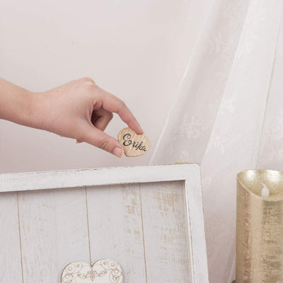 Rustic Wedding Guestbook, Antique White