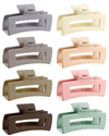 4.1 Inch Non-slip Hair Clips Set 8 Colors