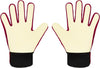 Goalkeeper gloves, with double protection, Red, Size 5