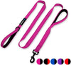 Large-Medium Two-Double Handle Pet-Leash, Pink