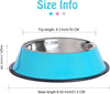 Stainless steel small pet bowls (blue)