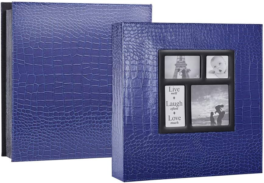 Extra Large Capacity Photo Albums Holds 1,000 Photos, Blue