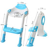 Potty Training Seat with Stool Ladder (Sky Blue)