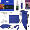 Saxophone cleaning and maintenance kit, 10 pcs, blue