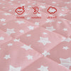 Mattress cover for baby 39 x 27 x 5 inches, Color (pink star)