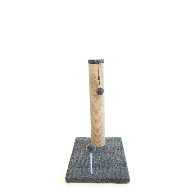 20-inch jute scratching post (12x16 gray fleece base)