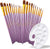 Acrylic paint brush set, 20 round brushes,Purple