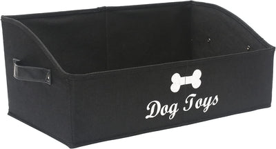 Pet Toy Basket, 20 Inch, Black