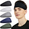 Sports Headbands for Moisture, Grey, Green, White, Blue, Black