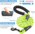 Sturdy Pet Leash with Padded Handle and Reflective Threads, Green