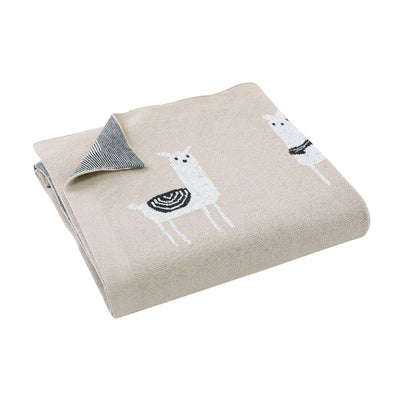 30" x 40" Cotton Baby Blanket, Color: Khaki