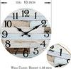 Silent 10 Inch Battery Operated Wooden Wall Clock,