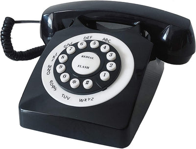 Classic old fashion phone (black)