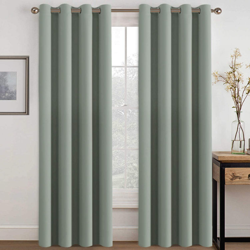 Curtains, Sage 2 Panels, 52" W x 96" L