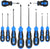 10 piece magnetic screwdriver set (Blue)