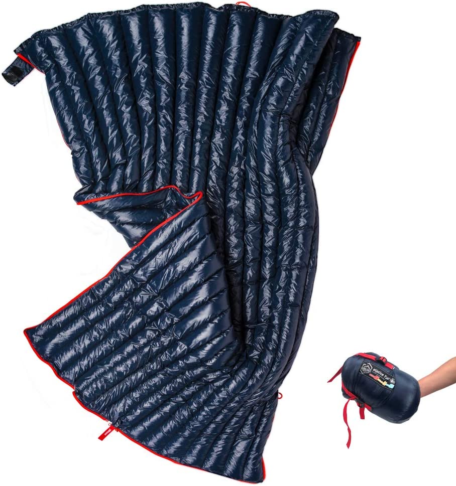 Backpacking sleeping bag for hiking (Navy)