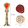 Letter E Alphabet Sealing Wax Seal, Gold