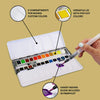 Set in metal palette with watercolor paints, 24 colors