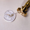 Letter M Alphabet Sealing Wax Seal, Gold