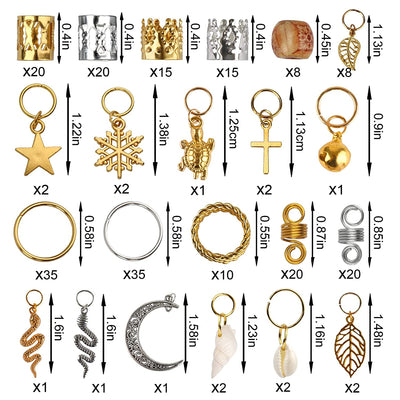 Hair jewelry accessories, different designs, 241pcs