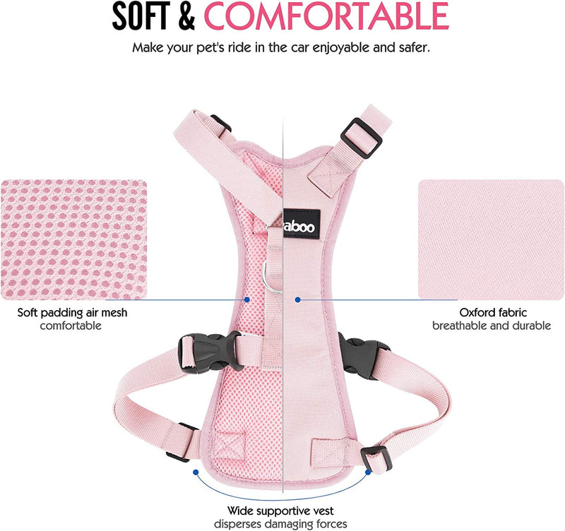 Pet Safety Vest & Harness, pink