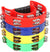 4-Pack 9-Inch Crescent Hand Tambourines, (Multicolor)