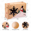 12 Christmas gift boxes with window and ribbon