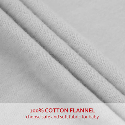 Cotton fitted crib sheet, standard (28" x 52"), Grey Flannel