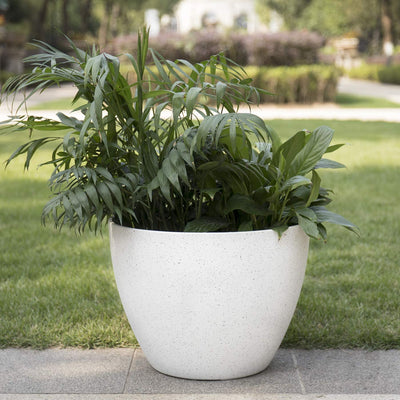 14.2 Inch Tree Planter Flower Pot, Planters Container with Drain Holes