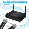 Dual channel handheld wireless microphone