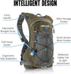 2L Hydration Pack with Storage, Green