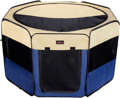 Portable Dog Playpen, Small - Blue